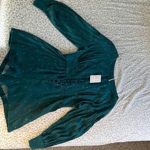 Free people- romper in green